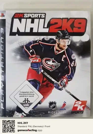 NHL 2K9 PlayStation 3, Germany box front