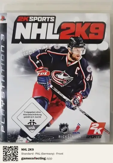 NHL 2K9 PlayStation 3, Germany box front