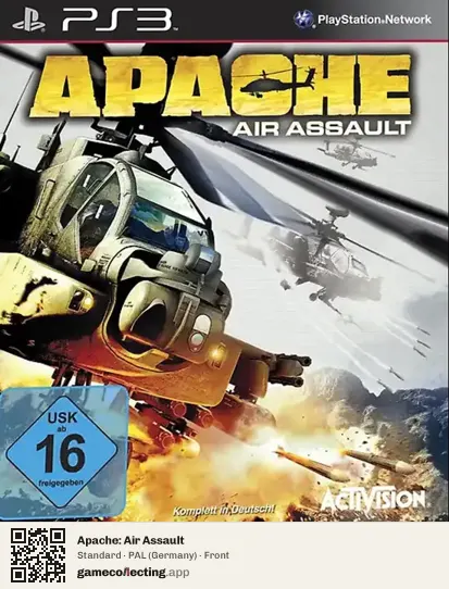 Apache: Air Assault PlayStation 3, Germany box front