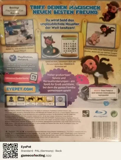 EyePet PlayStation 3, Germany box back