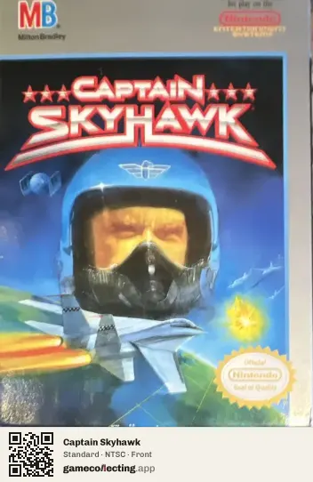 Captain Skyhawk Nintendo Entertainment System, NTSC box front