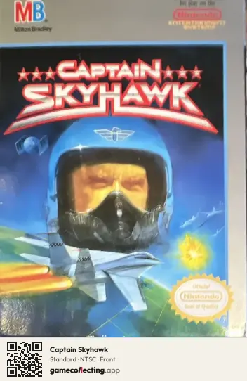 Captain Skyhawk Nintendo Entertainment System, NTSC box front