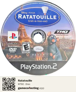 Ratatouille PlayStation 2, NTSC disc