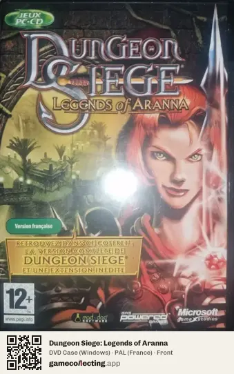 Dungeon Siege: Legends of Aranna Computer, France box front