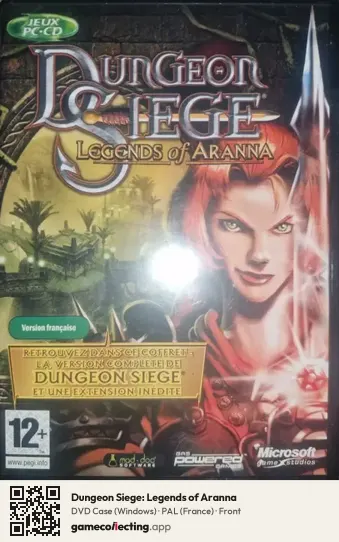 Dungeon Siege: Legends of Aranna Computer, France box front