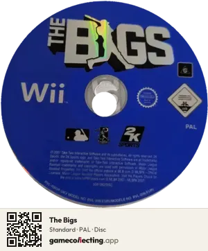 The Bigs Nintendo Wii, PAL disc