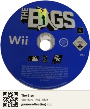 The Bigs Nintendo Wii, PAL disc