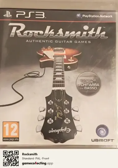 Rocksmith PlayStation 3, PAL box front