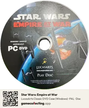 Star Wars: Empire at War Computer, PAL disc