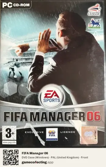 FIFA Manager 06 Computer, United Kingdom box front