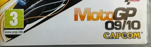 MotoGP 09/10, the PEGI square on its front