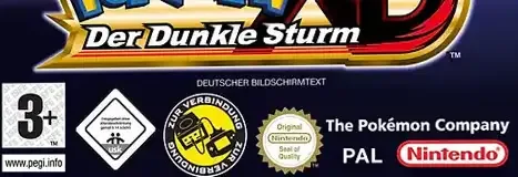 Pokémon XD: Gale of Darkness, the PEGI square on its front