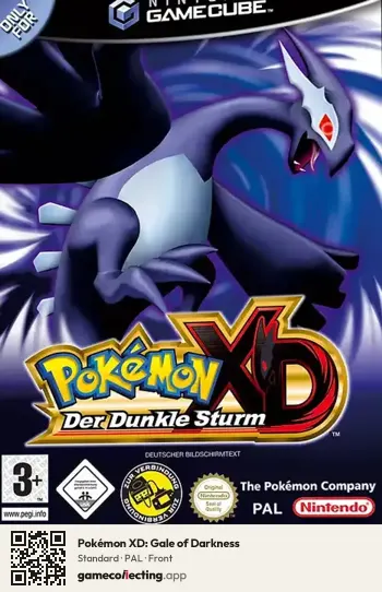 Pokémon XD: Gale of Darkness Nintendo GameCube, PAL box front