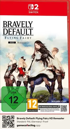 Bravely Default: Flying Fairy HD Remaster Nintendo Switch 2, Germany box front