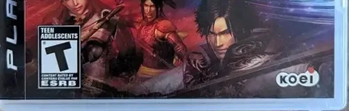 Dynasty Warriors 6: Empires, the ESRB box on its front