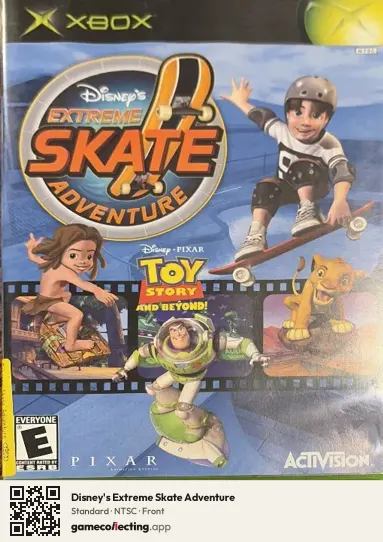 Disney's Extreme Skate Adventure Xbox, NTSC box front