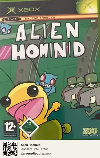 Alien Hominid Xbox, PAL box front