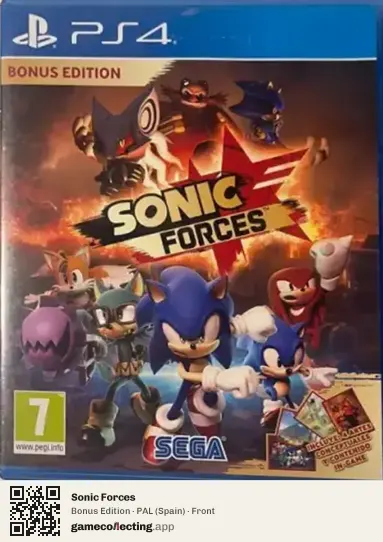 Sonic Forces PlayStation 4, Spain box front