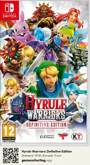 Hyrule Warriors: Definitive Edition Nintendo Switch, Europe box front