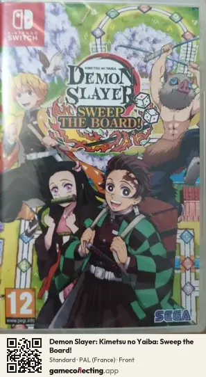 Demon Slayer: Kimetsu no Yaiba: Sweep the Board! Nintendo Switch, France box front
