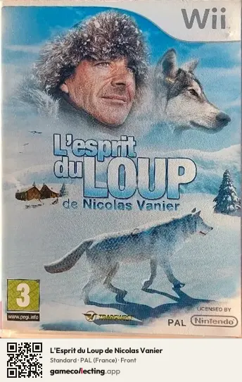 L'Esprit du Loup de Nicolas Vanier Nintendo Wii, France box front