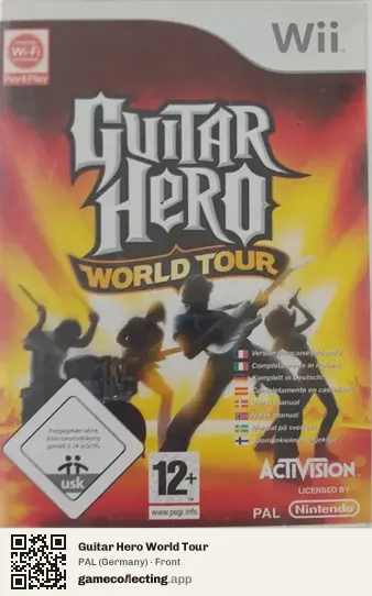 Guitar Hero World Tour Nintendo Wii, Germany box front