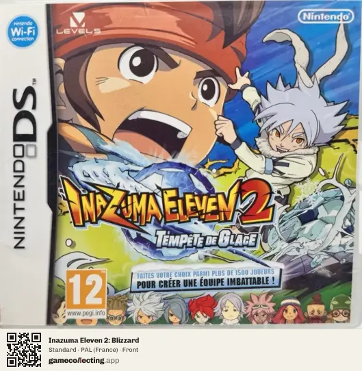 Inazuma Eleven 2: Blizzard Nintendo DS, France box front