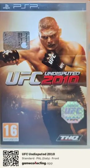 UFC Undisputed 2010 PlayStation Portable, Italy box front