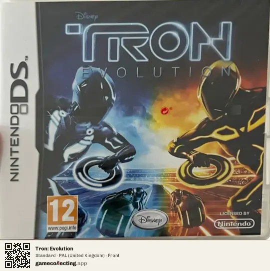 Tron: Evolution Nintendo DS, United Kingdom box front