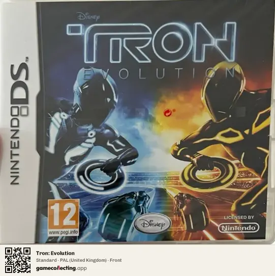 Tron: Evolution Nintendo DS, United Kingdom box front