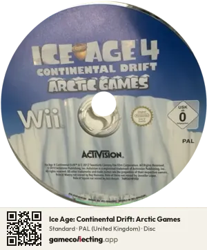 Ice Age: Continental Drift: Arctic Games Nintendo Wii, PAL disc