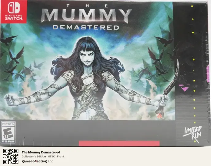The Mummy Demastered Nintendo Switch, NTSC box front