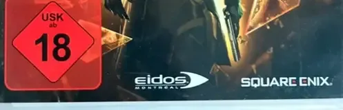 Deus Ex: Human Revolution, the USK square on its front