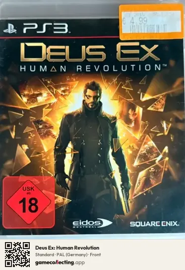 Deus Ex: Human Revolution PlayStation 3, Germany box front