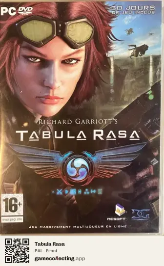 Tabula Rasa Computer, PAL box front