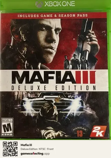 Mafia III Xbox One, NTSC box front