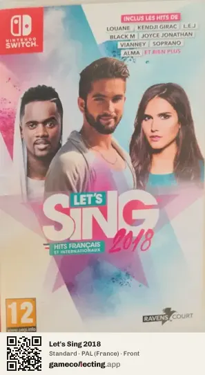 Let's Sing 2018 Nintendo Switch, France box front