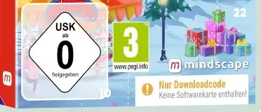 Games Advent Calendar: 25 Days - 25 Surprises, the USK square on its front