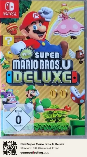 New Super Mario Bros. U Deluxe Nintendo Switch, Germany box front
