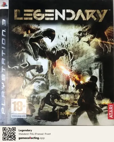 Legendary PlayStation 3, France box front