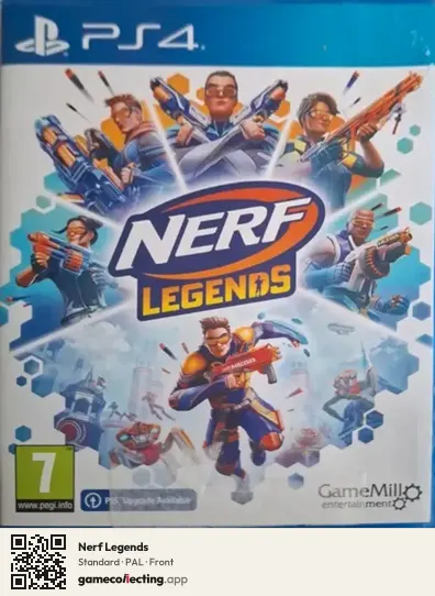 Nerf Legends PlayStation 4, PAL box front