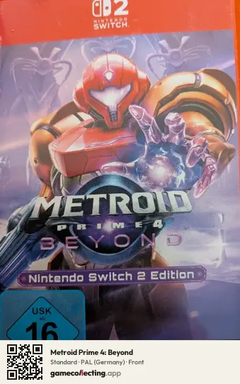 Metroid Prime 4: Beyond Nintendo Switch 2, Germany box front