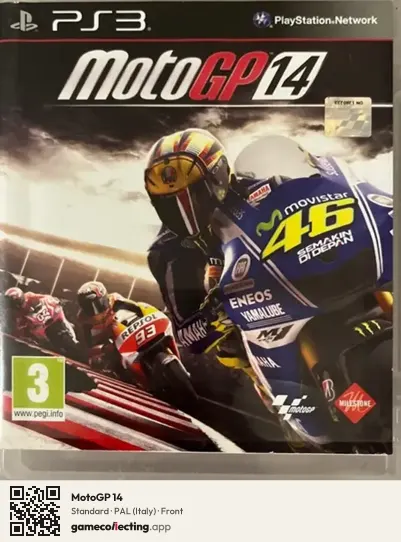MotoGP 14 PlayStation 3, Italy box front