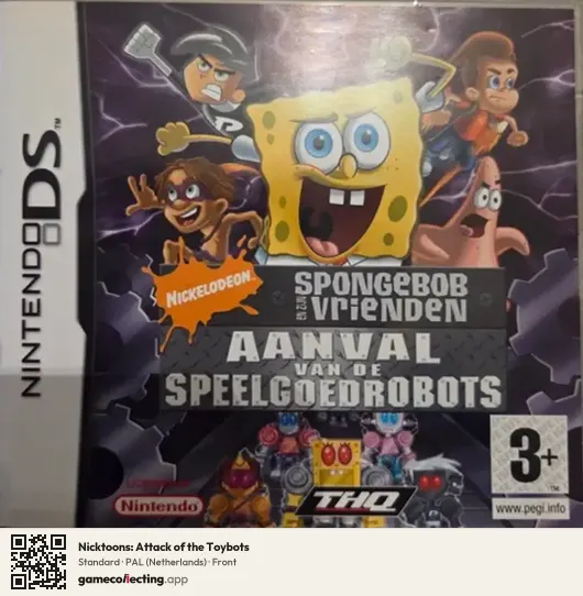 Nicktoons: Attack of the Toybots Nintendo DS, Netherlands box front