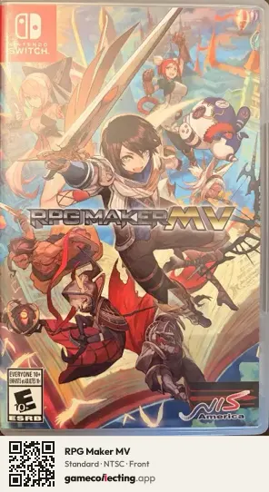 RPG Maker MV Nintendo Switch, NTSC box front