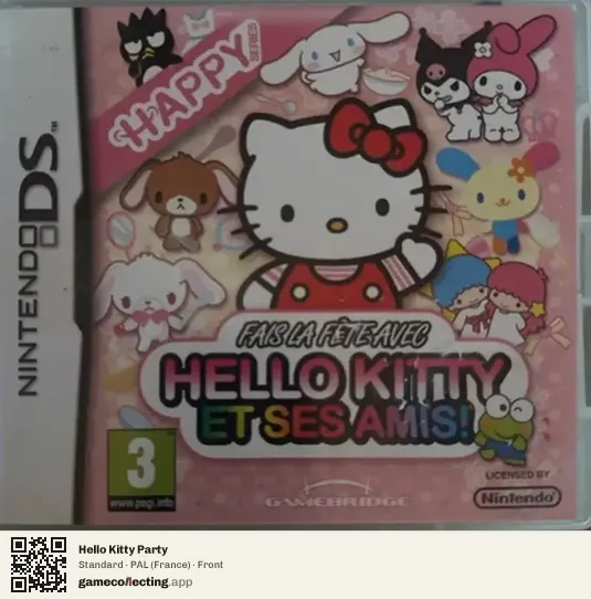 Hello Kitty Party Nintendo DS, France box front