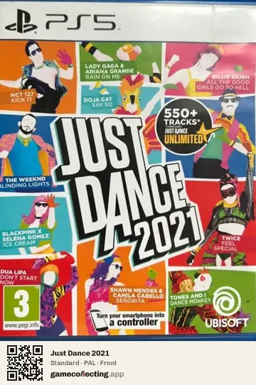 Just Dance 2021 PlayStation 5, PAL box front