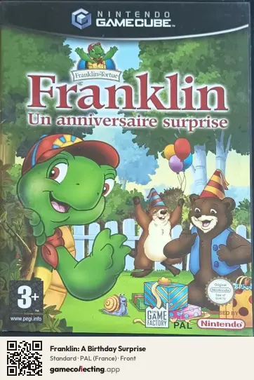 Franklin: A Birthday Surprise Nintendo GameCube, France box front