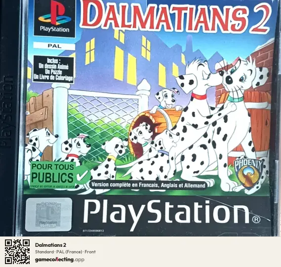 Dalmatians 2 PlayStation, France box front