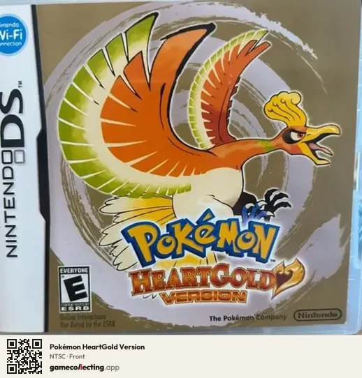 Pokémon HeartGold Version Nintendo DS, NTSC box front